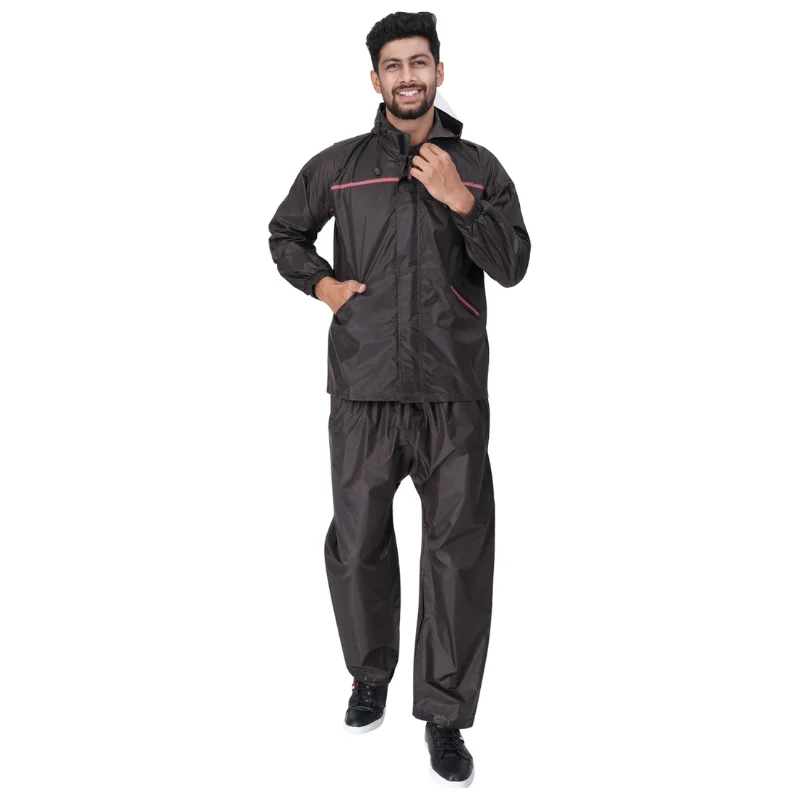 Peet & Joe Magnum Men’s Dark Purple Rainsuit With Bag Compartment