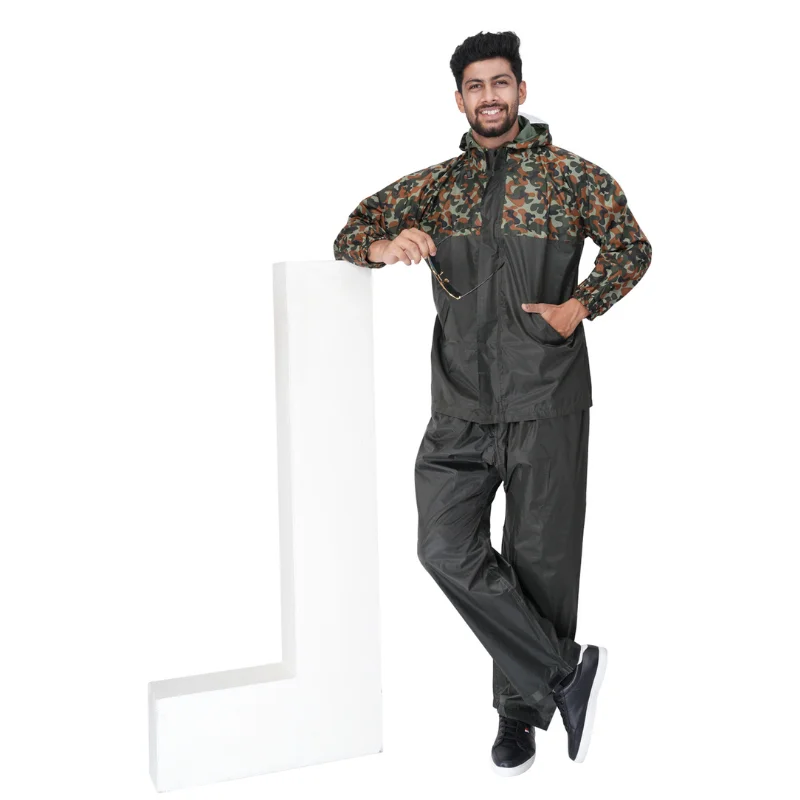 Peet & Joe Commando Men’s Green Army Rainsuit